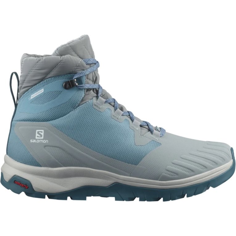 Blue / Grey Salomon Vaya Blaze Thinsulate Climasalomon Waterproof Women\'s Winter Boots | PH 05198C